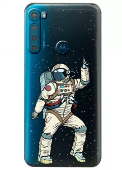 Чехол для Motorola One Fusion - Веселый космонавт