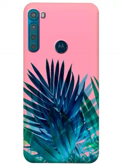 Чехол для Motorola One Fusion - Тропические листья