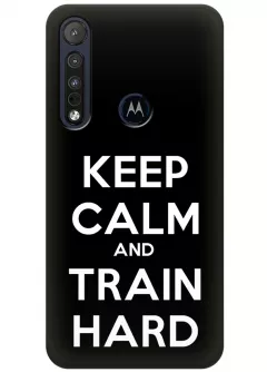 Чехол для Motorola One Macro - Train hard
