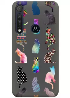 Чехол для Motorola One Macro - Котики