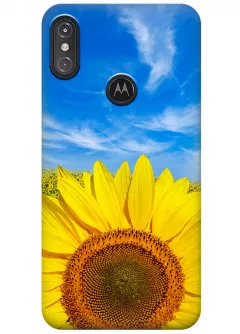 Чехол для Motorola One Power - Подсолнух