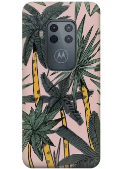Чехол для Motorola One Zoom - Пальмы