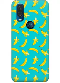 Чехол для Motorola One Vision - Бананы