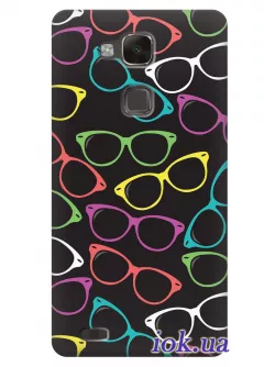 Чехол для Huawei Mate 7 - Разноцветные очки