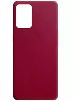 Силиконовый чехол Candy для Oppo A54 4G / A16 4G / A16s, Бордовый