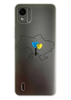 Чехол для Nokia C110 из прозрачного силикона - Дом