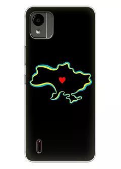 Чехол на Nokia C110 для патриотов Украины - Love Ukraine