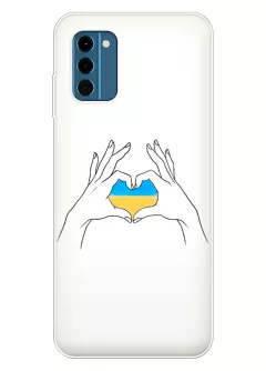 Чехол на Nokia C300 с жестом любви к Украине