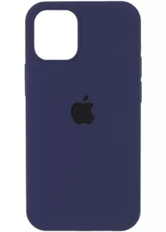Чехол Silicone Case Full Protective (AA) для Apple iPhone 13 Pro Max (6.7"), Темный Синий / Midnight Blue
