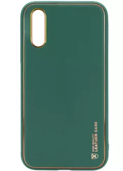 Кожаный чехол Xshield для Samsung Galaxy A50 (A505F) / A50s / A30s, Зеленый / Army green