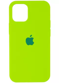 Чехол Silicone Case Full Protective (AA) для Apple iPhone 13 Pro Max (6.7"), Салатовый / Neon Green