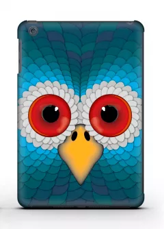 Купить пластиковый чехол для iPad mini 1/2 с невыспанной совой - Sleepy Owl
