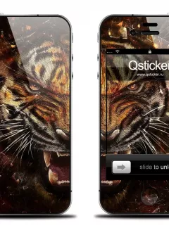 Винилка Tiger Face для iPhone 4/4S