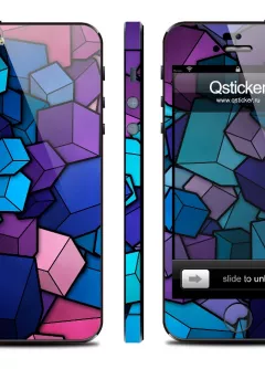 Виниловая наклейка для iPhone 5 - дизайн Cube