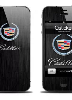 Наклейка на телефон iPhone 4S/4- Дизайн Cadillac Black
