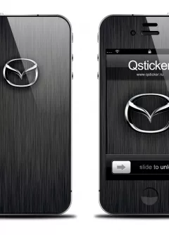 Наклейка на телефон iPhone 4S/4- Дизайн Mazda Black