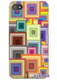 Чехол для Blackberry Z30 - Радужные квадраты 