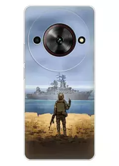 Чехол для Nubia Focus 5G с прощальным жестом для русского корабля