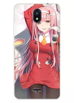 Nokia C100 чехол с персонажем Zero Two называемый Code: 002 и 9'℩