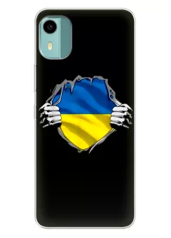 Чехол на Nokia C12 для сильного духом народа Украины