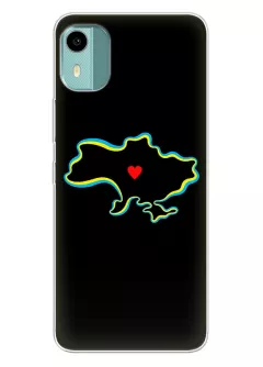 Чехол на Nokia C12 для патриотов Украины - Love Ukraine