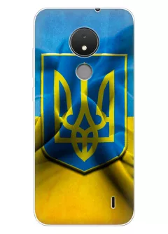 Nokia C21 чехол с печатью флага и герба Украины
