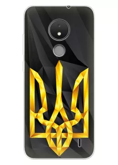 Чехол на Nokia C21 с геометрическим гербом Украины