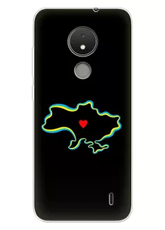 Чехол на Nokia C21 для патриотов Украины - Love Ukraine