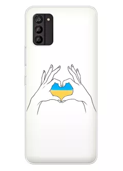Чехол на Nokia C210 с жестом любви к Украине