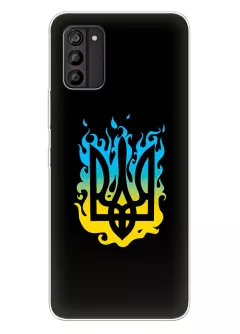 Чехол на Nokia C210 с справедливым гербом и огнем Украины