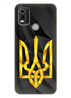 Чехол на Nokia C21 Plus с геометрическим гербом Украины