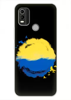 Чехол для Nokia C21 Plus с теплой картинкой - Любовь к Украине