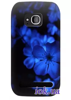 Чехол для Nokia Lumia 710 - Неоновые цветочки 