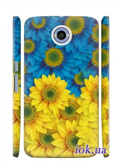 Чехол для Nexus 6 - Украинские цветочки