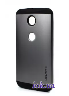 Противоударный чехол Spigen Armored для Motorola Nexus 6, серый