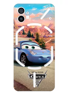 Nothing Phone 1 чехол "Cars Тачки 2 лого тачка Салли", из силикона