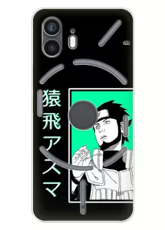 Чехол для Nothing Phone 2 - Naruto Асума Сарутоби из прозрачного силикона