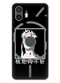 Бампер для Nothing Phone 2 - Наруто Забуза Момочи, силикон черный