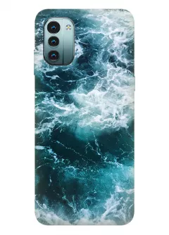 Чехол для Nokia G11 с завораживающим неспокойным морем