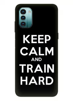 Nokia G11 спортивный защитный чехол - Keep Calm and Train Hard