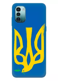 Чехол на Nokia G11 с сильным и добрым гербом Украины в виде ласточки