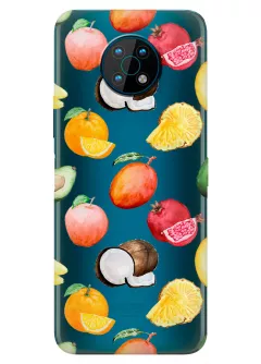 Вкусный чехол для Nokia G50 с картинкой летних фруктов