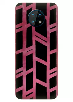 Nokia G50 силиконовый чехол с картинкой - Розовый тростник