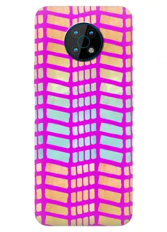 Nokia G50 силиконовый чехол с картинкой - Клеточки