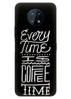 Nokia G50 силиконовый чехол с картинкой - Coffee time