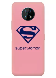 Nokia G50 силиконовый чехол с картинкой - Super Women