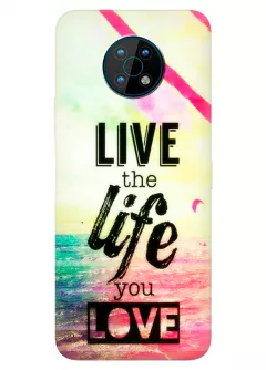 Nokia G50 силиконовый чехол с картинкой - Life You Love
