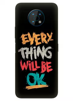 Nokia G50 силиконовый чехол с картинкой - Will be OK