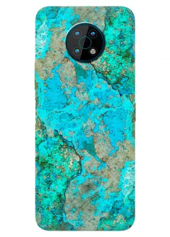 Nokia G50 силиконовый чехол с картинкой - Бирюзовый камень
