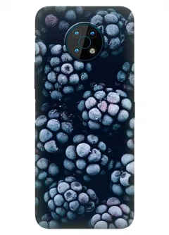 Nokia G50 силиконовый чехол с картинкой - Ежевика